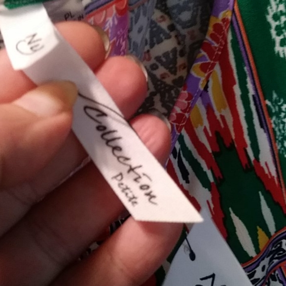 NY Collection pleated skirt dress - Picture 3 of 8